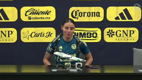 Karen Luna representó a América Femenil en la conferencia de prensa más reciente