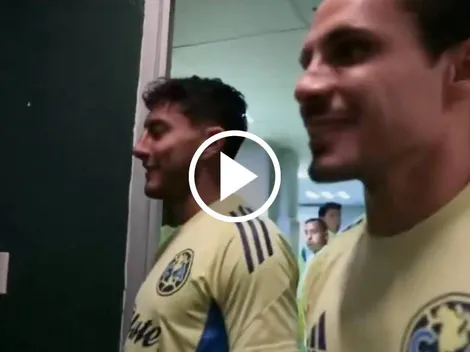 El curioso video de Raphael Veiga en el vestidor del América