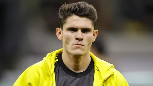 MEXICO CITY, MEXICO – APRIL 14: Israel Reyes of America looks on during the CONCACAF Champions Cup 2026 Quarter-Final Second Leg match between America and Nashville SC at Banorte Stadium on April 14, 2026 in Mexico City, Mexico. (Photo by Rodrigo Oropeza/Getty Images)