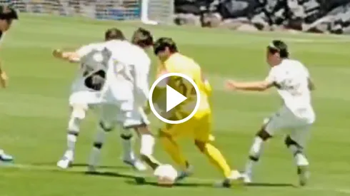 Dagoberto Espinoza deja en claro la calidad en sus pies con este jugada.