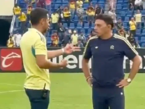 ¿De cuidado? Luis Fuentes habló con Ángel Villacampa al finalizar el juego vs. Bravas