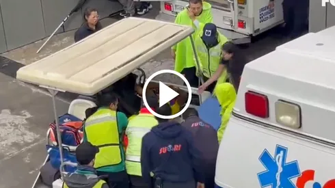 Borja salió del Azteca en ambulancia.
