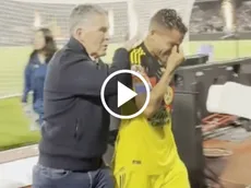 El llanto desconsolado de Jonathan dos Santos tras la eliminación del América