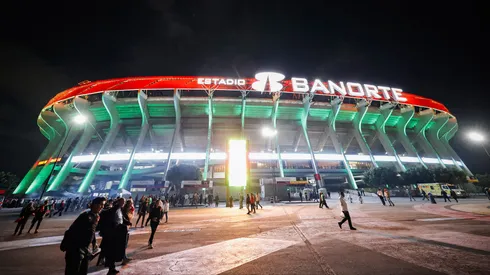 Continuan los trabajos en el Estadio Banorte, para la próxima Copa del Mundo.
