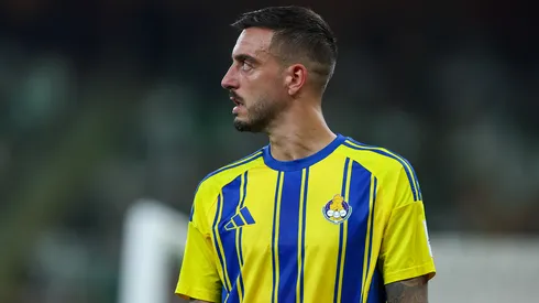 Joselu en uno de sus partidos en la Liga de Catar.