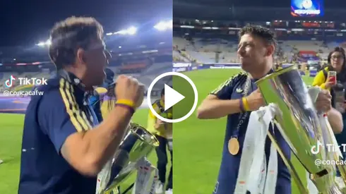 Villacampa explotó de emoción ante los fans en el Hidalgo.
