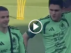 El emotivo reencuentro de Álvaro Fidalgo e Israel Reyes en el Tri