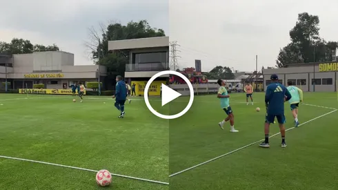 Así fue el primer e intenso entrenamiento del América con Almada como nuevo DT