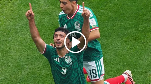 Raúl Jiménez, el autor del segundo gol del México vs. Sudáfrica.