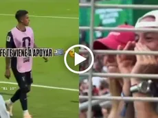 Así apoyó el Patrón a Brian Rodríguez durante el Uruguay vs. España del Mundial