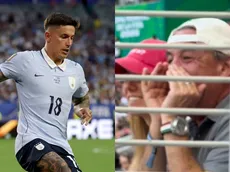 Así apoyó el Patrón a Brian Rodríguez durante el Uruguay vs. España del Mundial