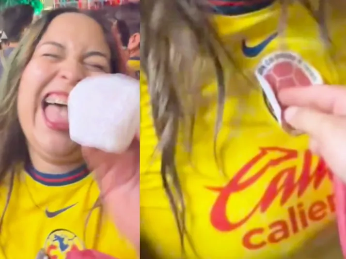 Se coló en los festejos de Colombia, pero un detalle en su jersey la delató: ¡Era del América!