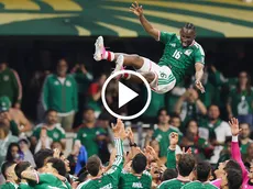 El festejo que México le hizo a Quiñones por su golazo ante Ecuador