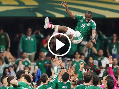 El festejo que México le hizo a Quiñones por su golazo ante Ecuador
