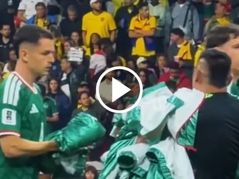 El gesto de Álvaro Fidalgo que no se vio en TV en el México vs. Ecuador