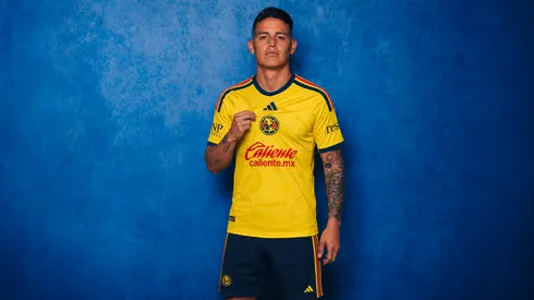 Así luciría James Rodríguez con el nuevo uniforme del Club América.