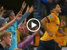 Raúl Jiménez tuvo un increíble recibimiento en su primer partido con Wolverhampton en casa