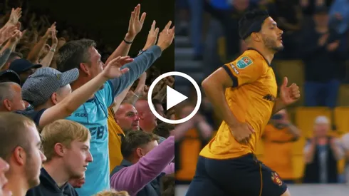 Raúl Jiménez tuvo un increíble recibimiento en su primer partido con Wolverhampton en casa