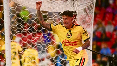 Brian Rodríguez celebra su gol ante San Diego FC, en el triunfo 3-1 del Club América.