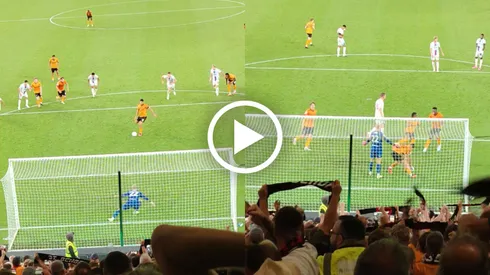 La toma que no se vio en TV del gol de Raúl Jiménez y el épico festejo desde la grada