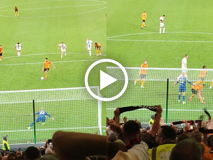 La toma que no se vio en TV del gol de Raúl Jiménez y el épico festejo desde la grada