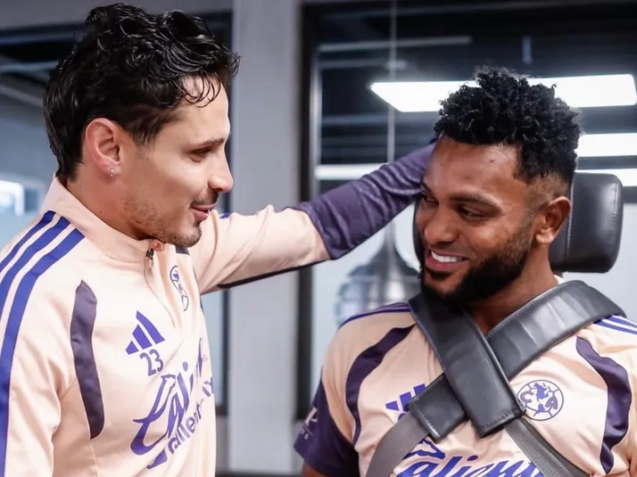 Miguel Borja dijo lo que nadie sabía de su reencuentro con Raphael Veiga en el América