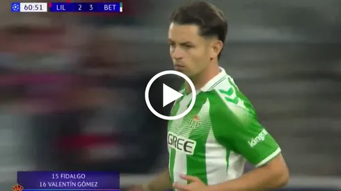 Así fue el histórico debut de Fidalgo en la Champions League con el Betis