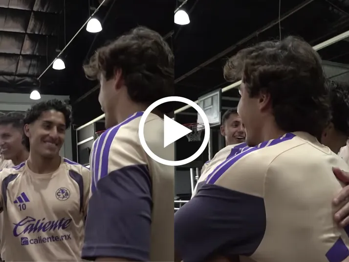 Zendejas y Carlos Álvarez se dieron emotivo abrazo que ilusiona a todo América