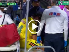 Las desgarradoras imágenes de Dagoberto Espinoza tras salir lesionado ante Cruz Azul