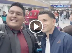 Reciben a Álvaro Fidalgo como ídolo tras su llegada a México