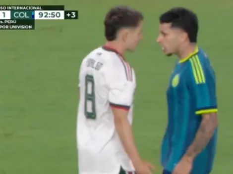El tenso cruce entre Álvaro Fidalgo y Gustavo Puerta que encendió el México vs Colombia