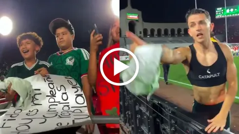 Fidalgo tuvo un noble gesto con aficionado mexicano tras la derrota ante Chile