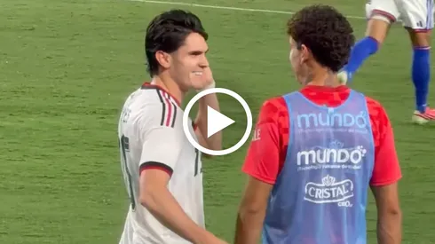 Israel Reyes y Lichnovsky se reencontraron durante el juego entre México y Chile