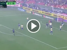 Así fue la jugada en la que Brian Rodríguez se perdió el segundo de América ante Rayados