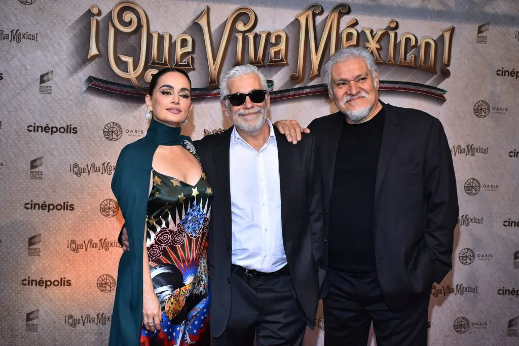 Ana de la Reguera, el director Luis Estrada y Joaquin Cosio. IMAGO