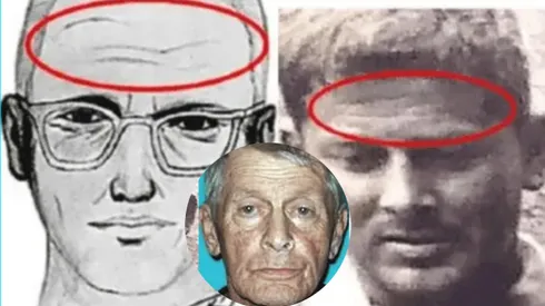 El retrato robot del asesino del Zodíaco y el retrato de Gary F. Poste en 2016.