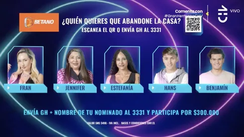 La placa en GH Chile 2023.