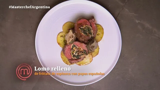 El lomo relleno preparado por Juan Francisco en la gala de eliminación
