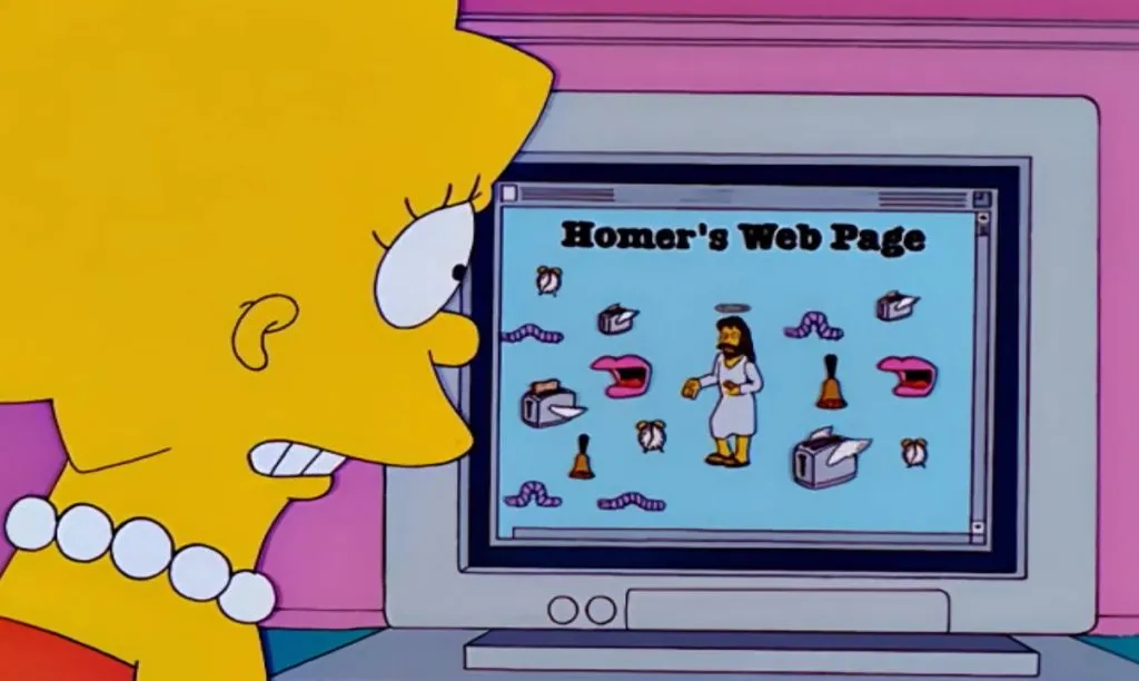 Simpson Lisa computadora