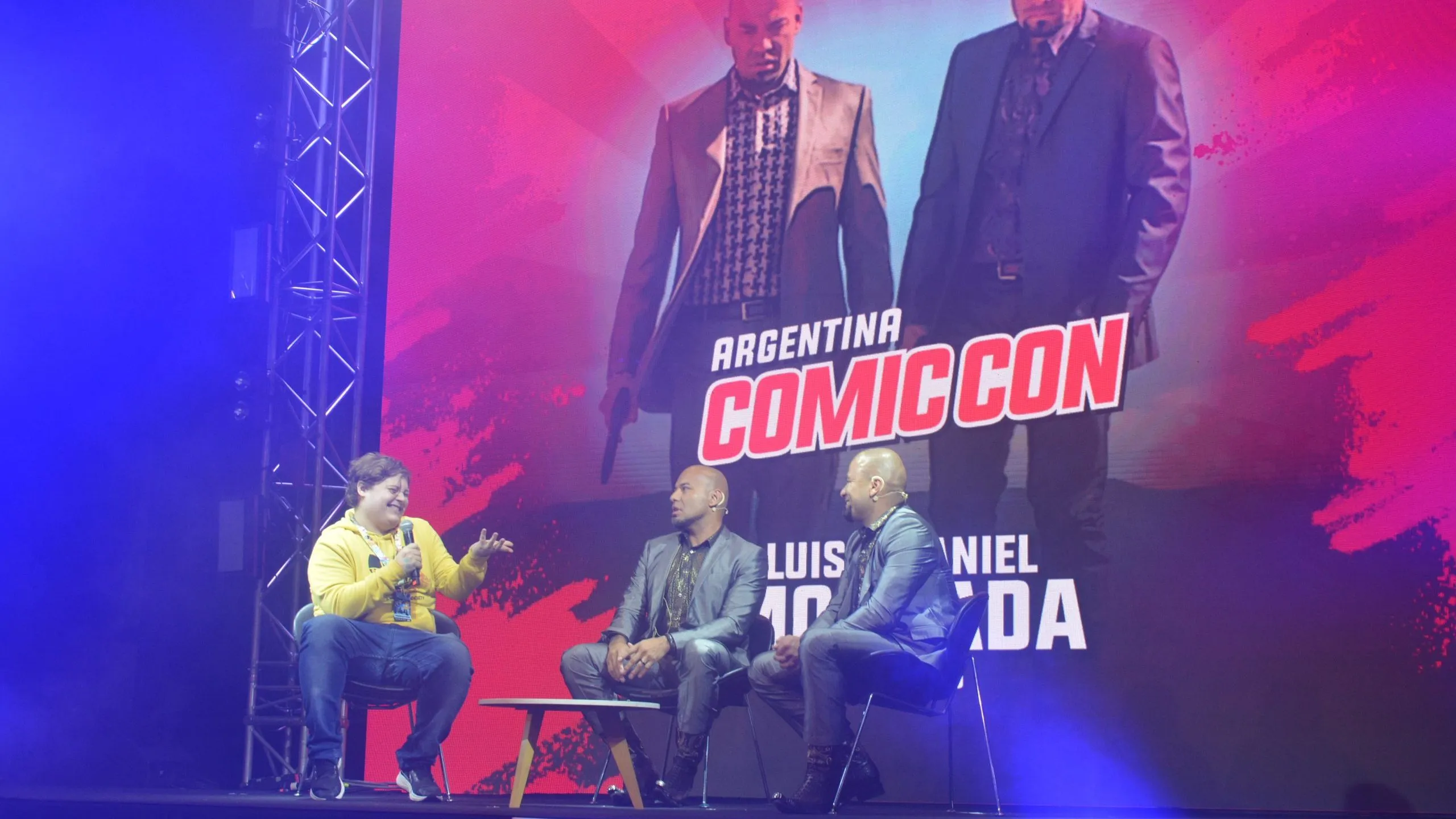 Los hermanos Moncada en su panel. (Argentina Comic-Con)