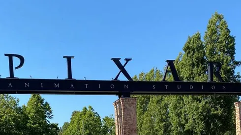 La entrada a Pixar