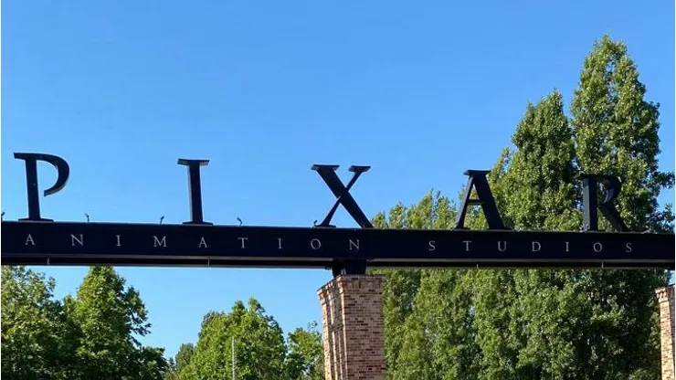 La entrada a Pixar