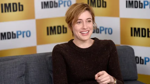 PARK CITY, UT - JANUARY 22: Actress Greta Gerwig in The IMDb Studio In Park City, Utah: Day One - Park City on January 22, 2016 in Park City, Utah. (Photo by Angela Weiss/Getty Images for IMDb)
