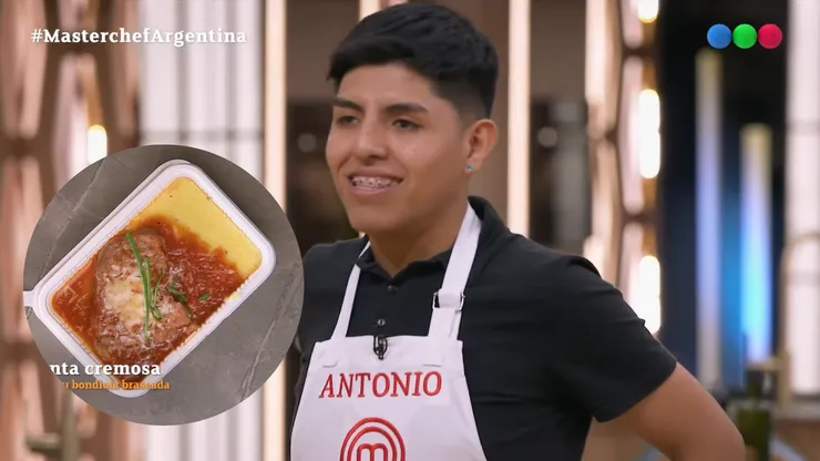 Antonio DESLUMBRÓ con una polenta con salsa y bondiola pero no se llevó la estrella