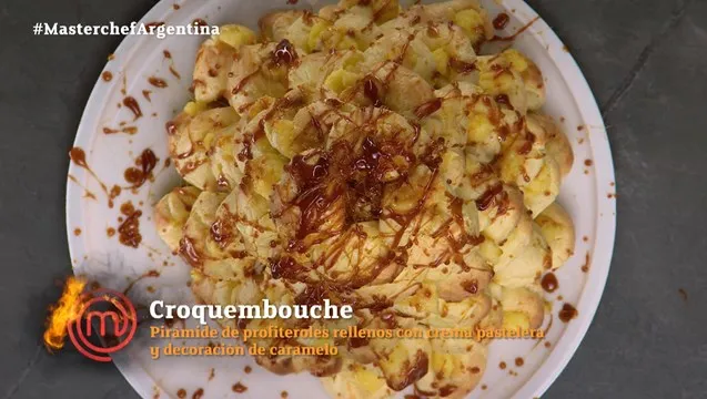 La torre de profiteroles de María Sol en MasterChef.