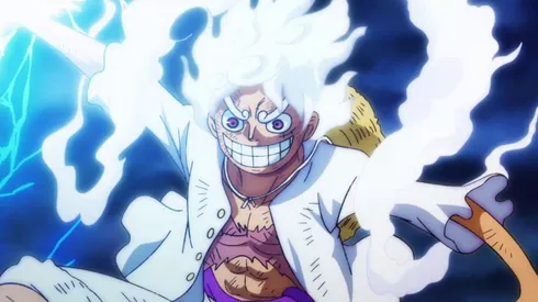 Luffy en Gear 5 en One Piece.