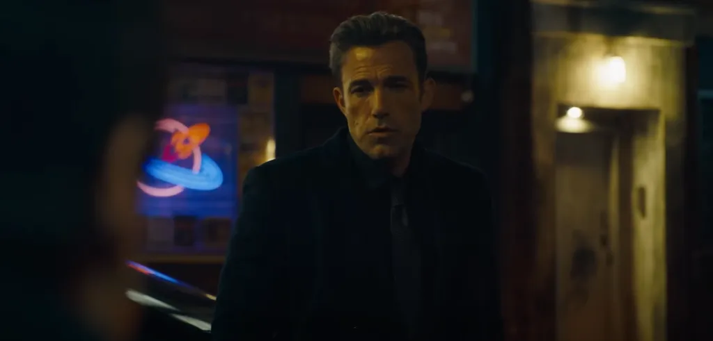 El Batman de Ben Affleck es al primero al que vemos en pantalla. Imagen: @WarnerBrosPictures.