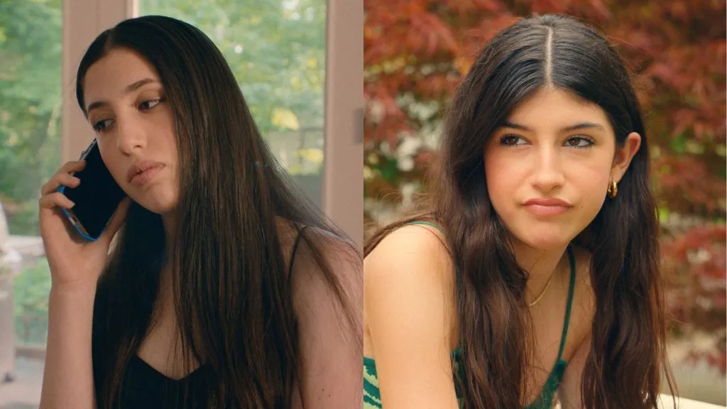 Sadie y Sunny, las hijas de la estrella Adam Sandler en ¡No estás invitada a mi bat mitzvah! (Netflix)