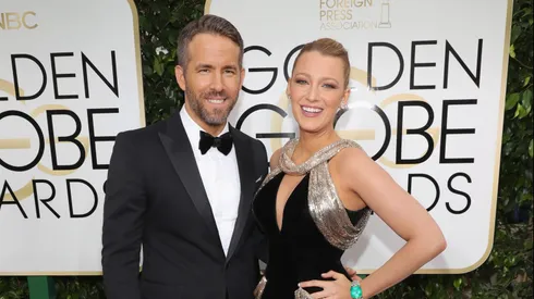 BEVERLY HILLS, CA - JANUARY 08: 74th ANNUAL GOLDEN GLOBE AWARDS — Pictured: (l-r) Actor Ryan Reynolds and actress Blake Lively arrive to the 74th Annual Golden Globe Awards held at the Beverly Hilton Hotel on January 8, 2017. (Photo by Neilson Barnard/NBCUniversal/NBCU Photo Bank via Getty Images)