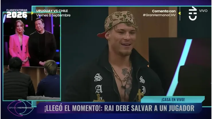 Raimundo en el momento crítico de Gran Hermano Chile.